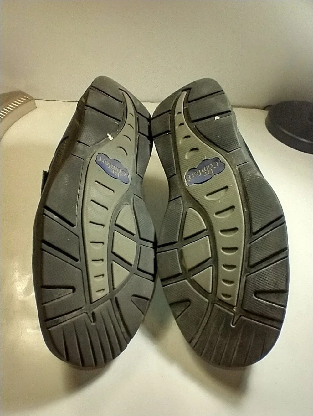 Dr Comfort Scott 9210 Black Leather Orthopedic Diabetic Shoes Men's sz 9.5W.